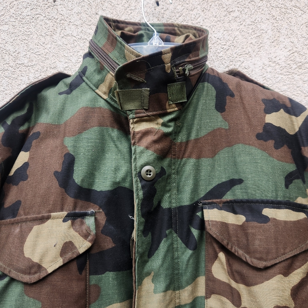 Vintage Cold Weather Mens Jacket Medium Camo Hunting Liner USA Morgan America Co - Picture 2 of 16